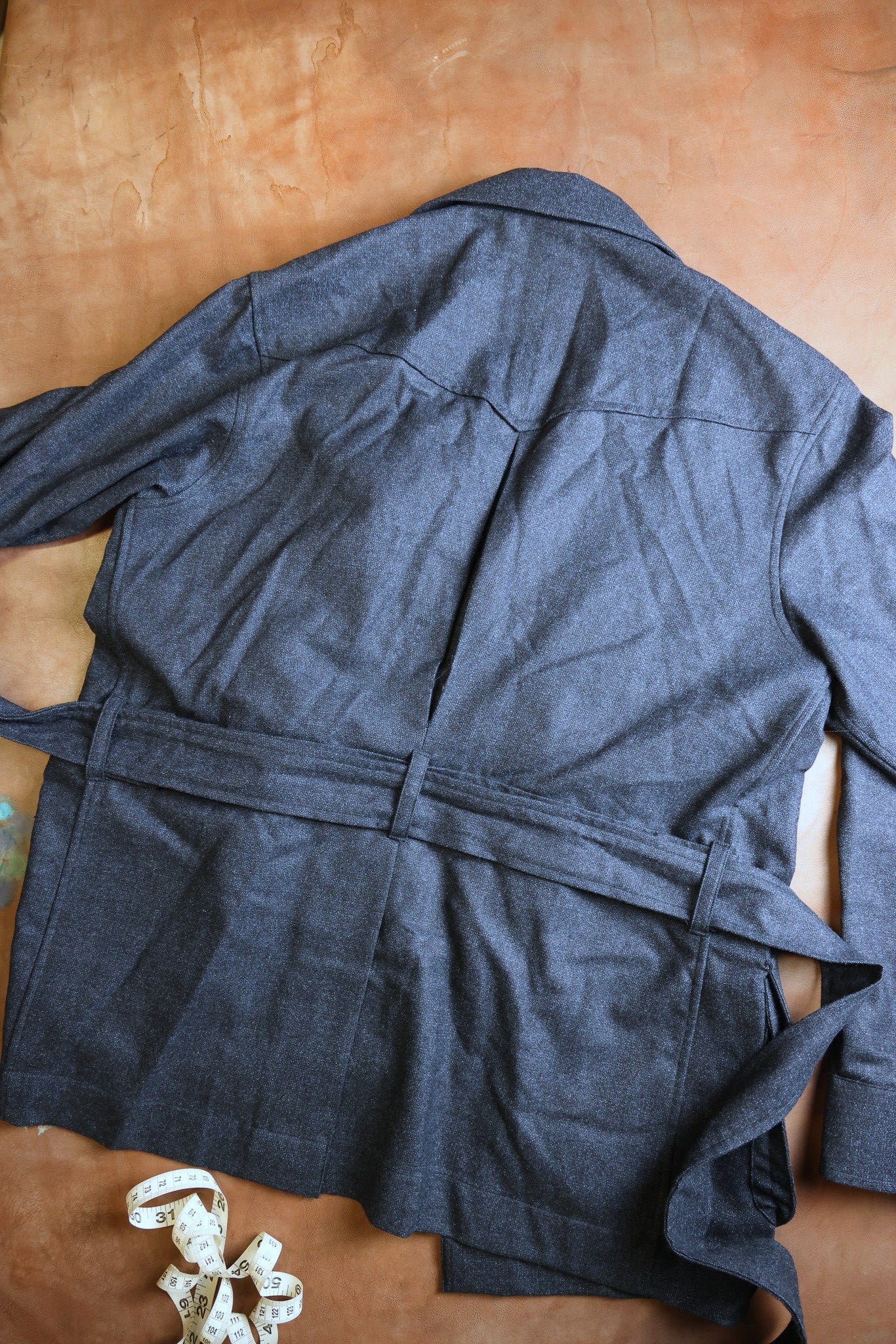 Costume SuitSupply - Chambray bleu à trois boutons