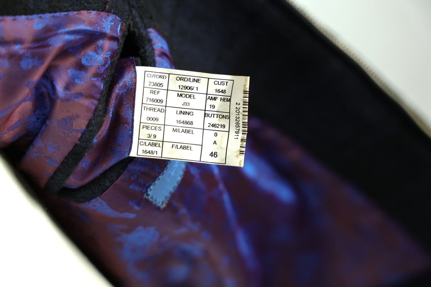 Timothy Everest - Bomber Jacket - Black & Blue Check