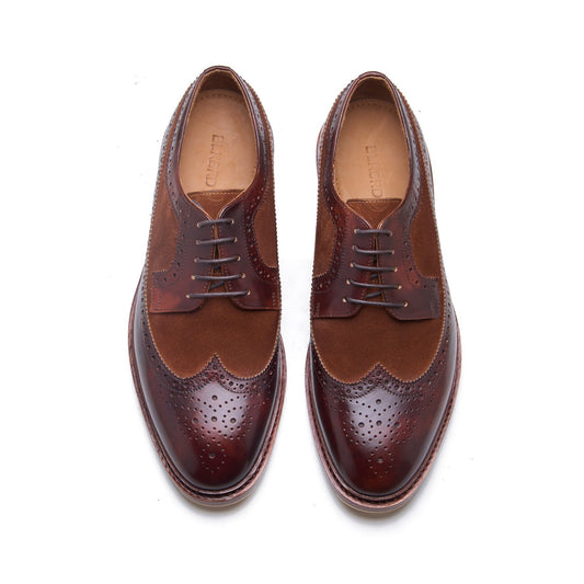 Raife - Longwing Derby - Chestnut Museum and Calf Suede