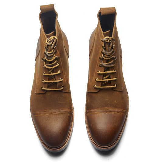 Dixon – Cap-Toe Derby Boot – Wheatbuck C.F. Stead Waxy Commander