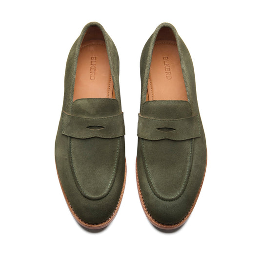 Aurus - Penny Loafer - Grass Suede