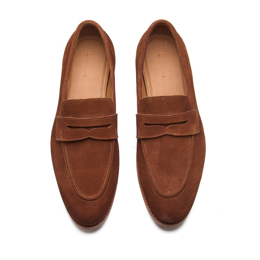 Denver - Penny Loafer - French Brown Suede
