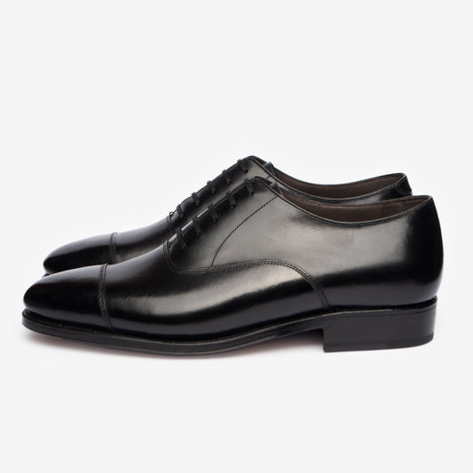 Straight Tip Oxford - Black - Zip Last - Rubber Sole - MTO