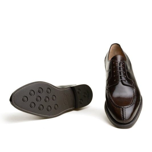 Enzo Bonafe - Style 2475 Split Toe Apron Derby - Dark Cognac Cordovan