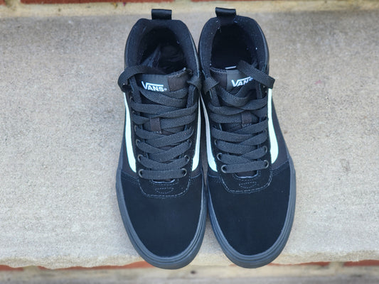 Vans - Sk8 Hi - Black Canvas/Suede/White Trim - US 7.5