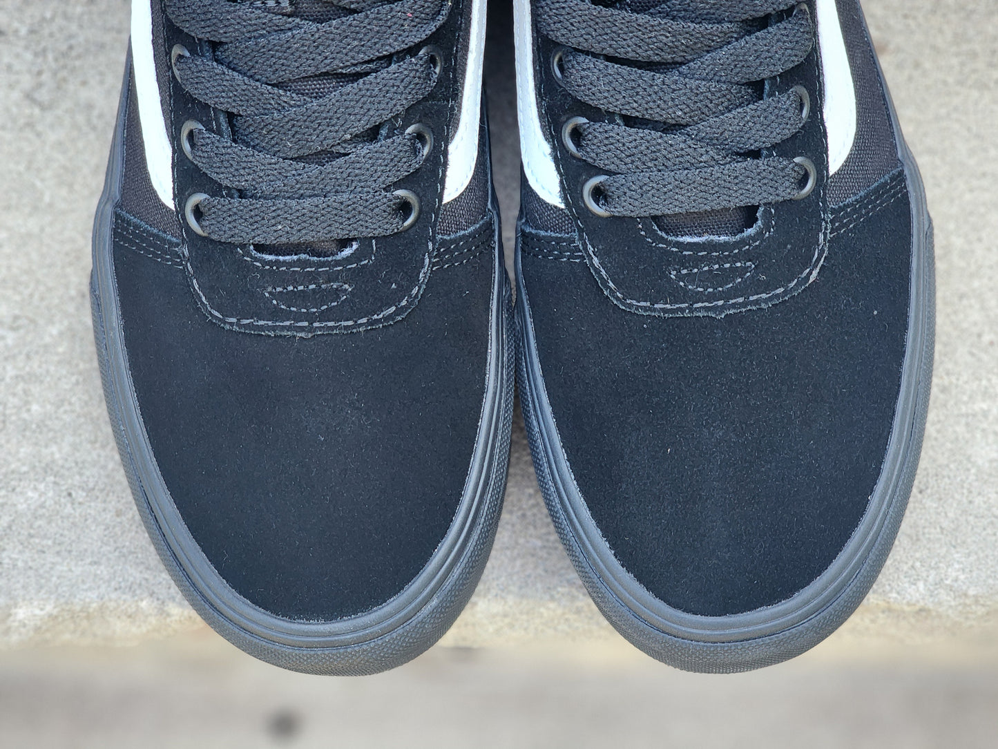 Vans - Sk8 Hi - Lona negra/Ante/Ribete blanco