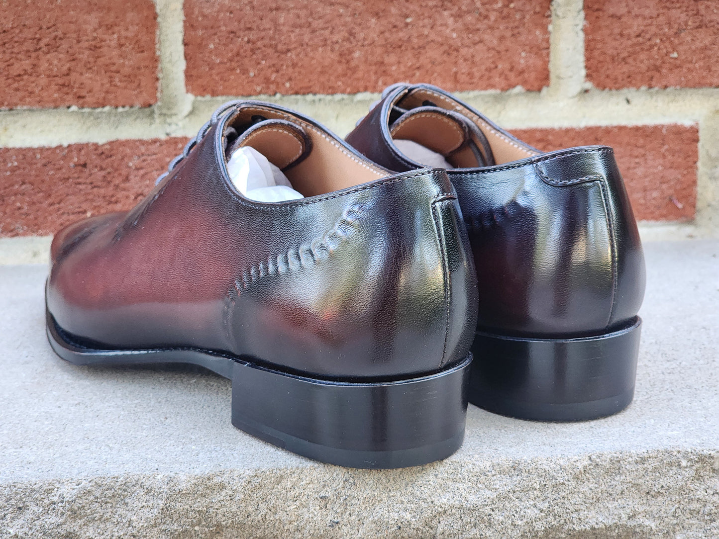 CNES - Whole Cut Adelaide Oxford - Dark Brown Burnished - US 7