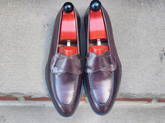 J.FitzPatrick - Butterfly Loafers - Burgundy Polished Binder - US 8