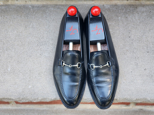 J.FitzPatrick - Bit Loafers - Black Calf - US 8