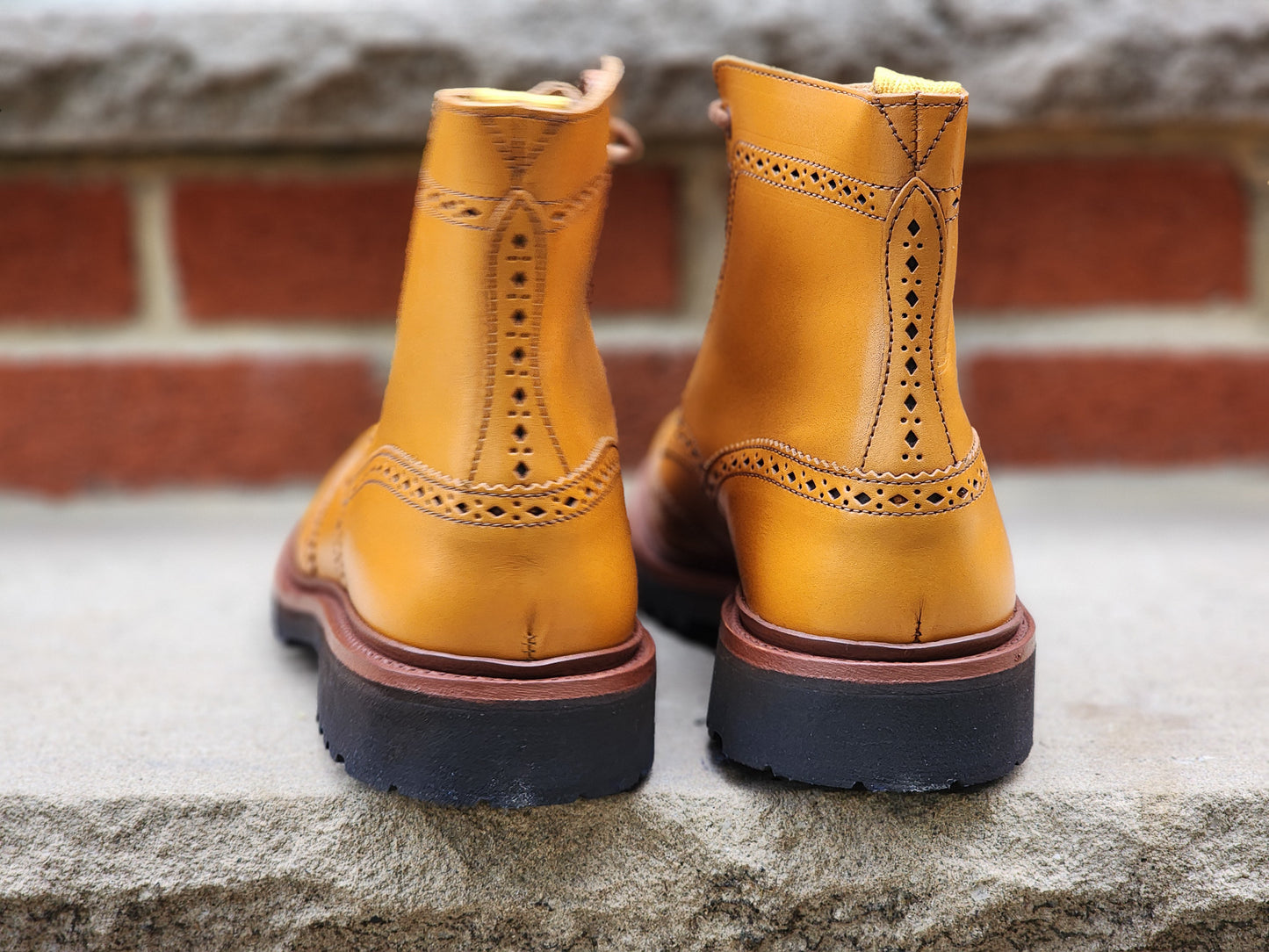 Trickers x Wildsmith - Stow Brogue Boot - Acorn Calf - US 8