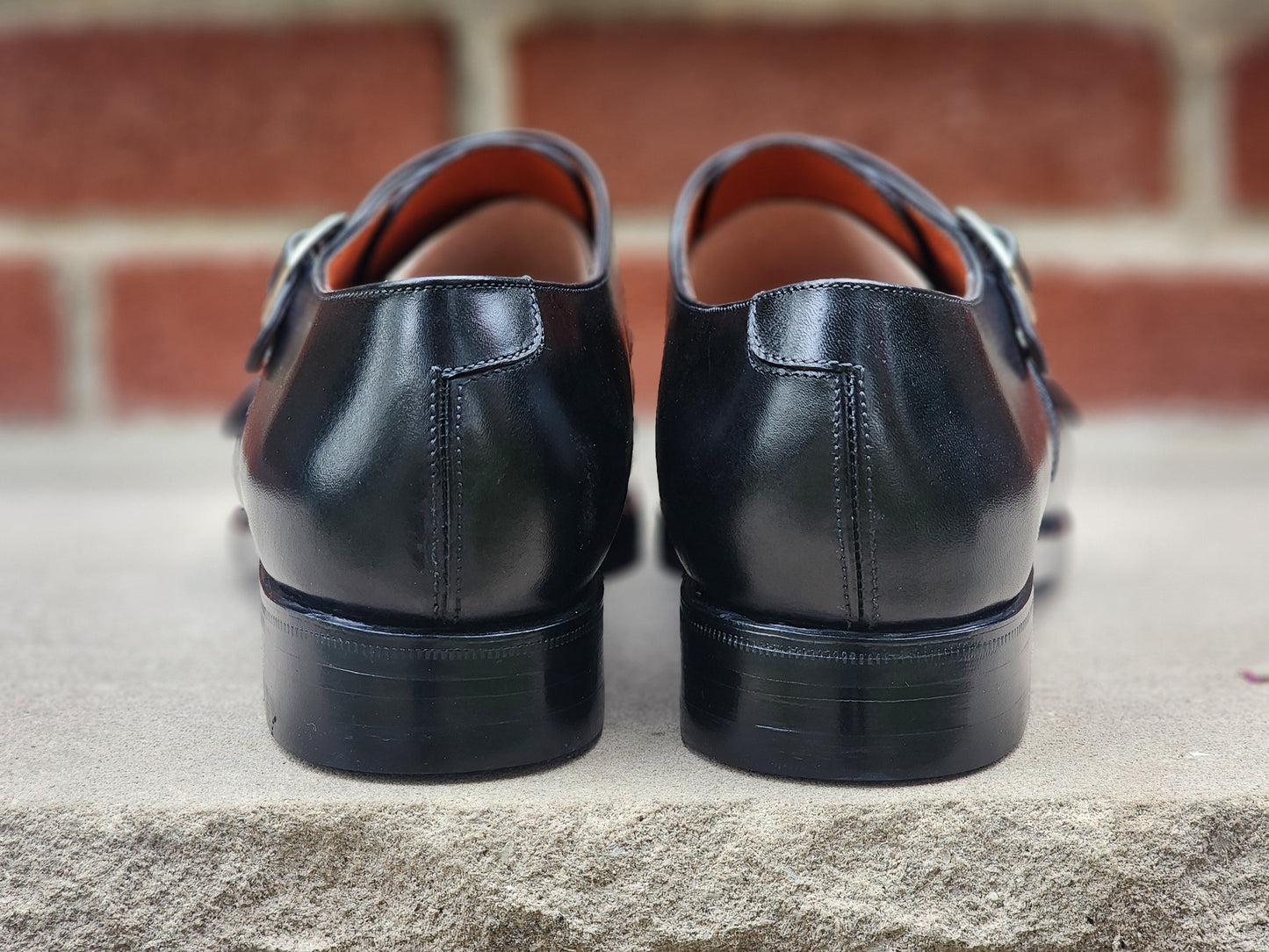 Sapatero - Double Monk Strap - Black Calf - US 8