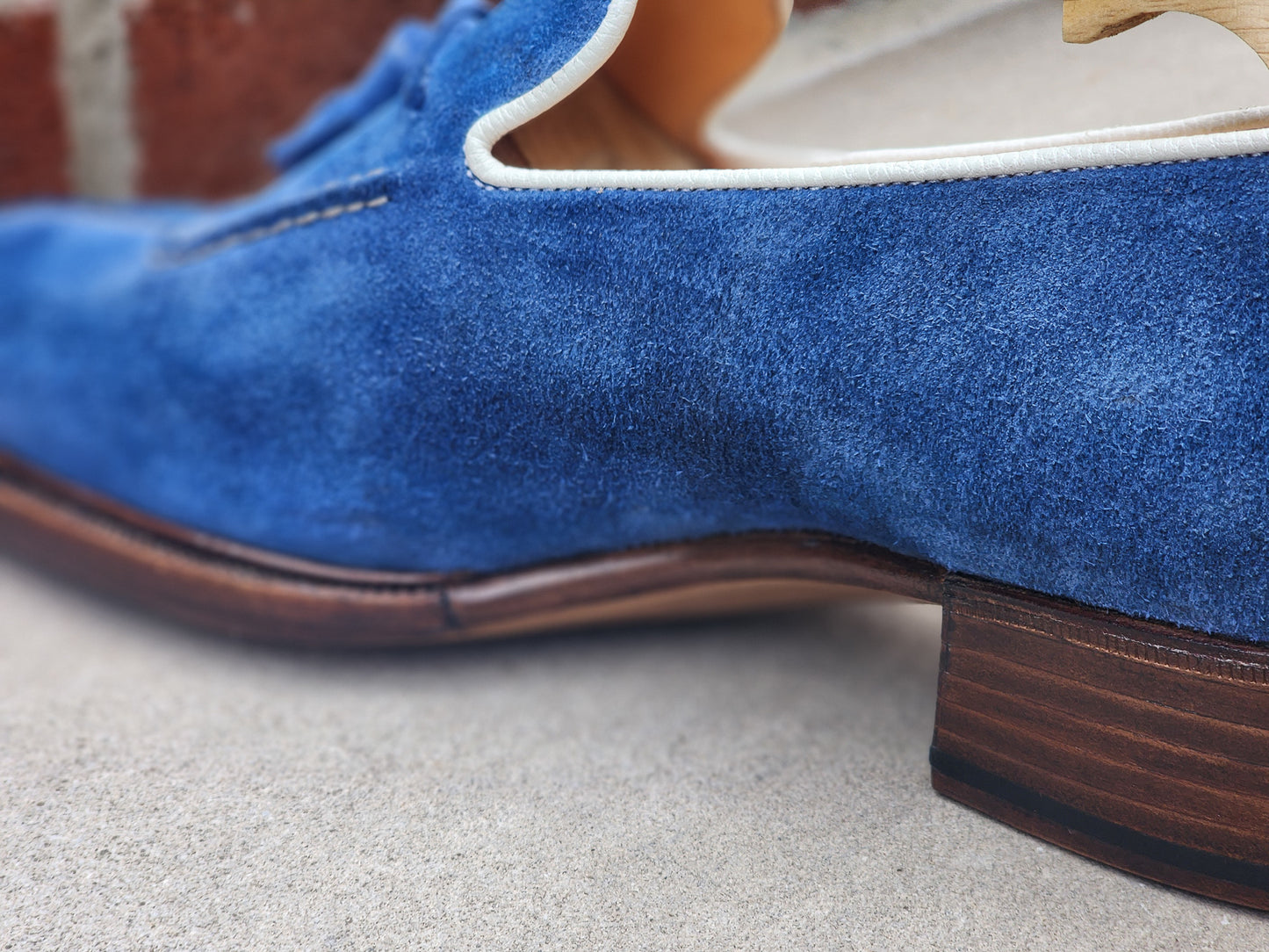 Ichigo Ichie - Tassel Loafers - Blue Suede - US 7.5