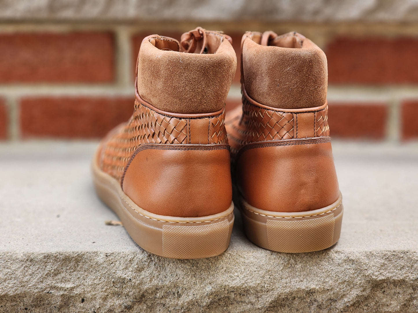 J.FitzPatrick - Hi Top Sneaker - Cedar Calf Braided - Multiple Sizes