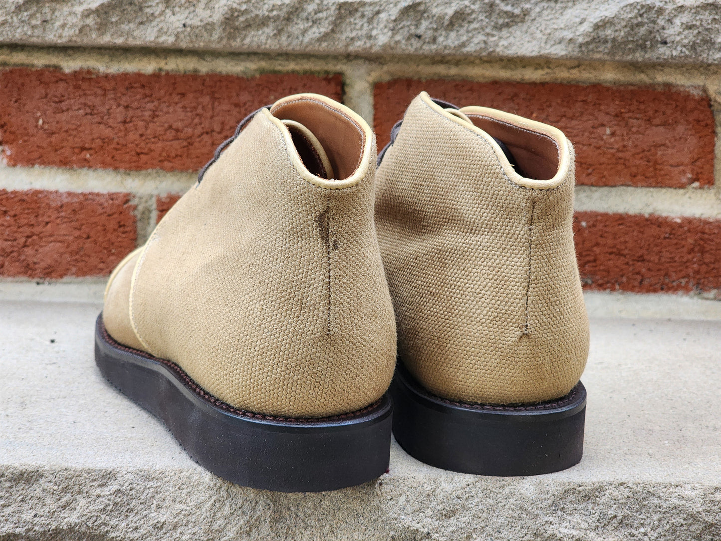 J.FitzPatrick - Bottines Chukka en daim - Bleu marine