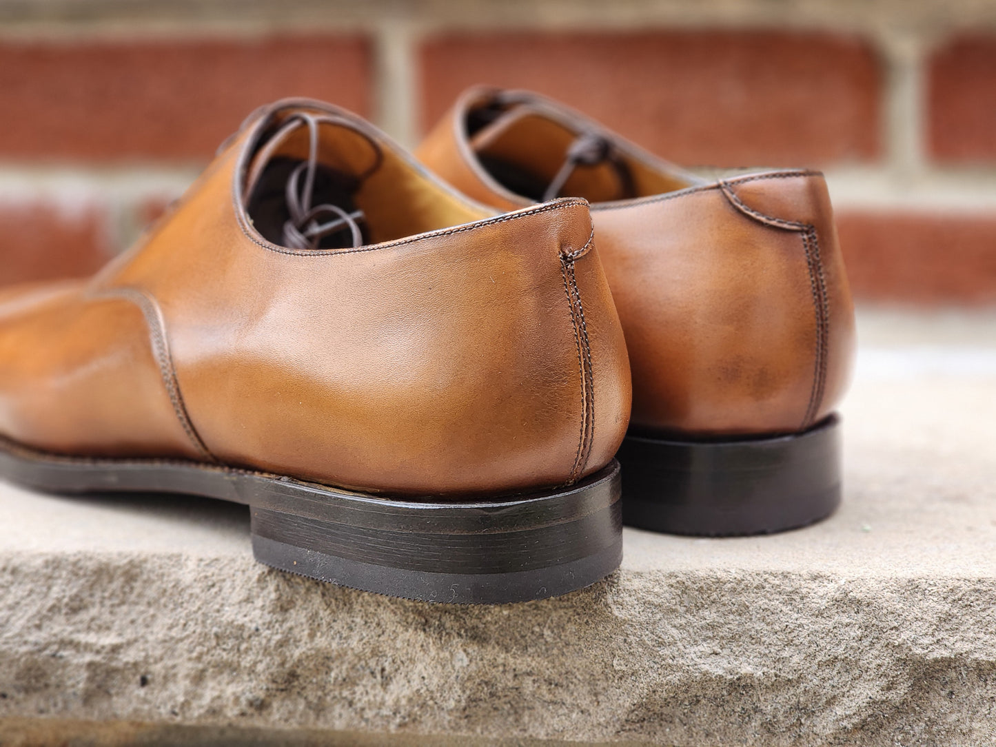 J.FitzPatrick - Cap Toe Oxford - Tan Calf (Second) - US 13