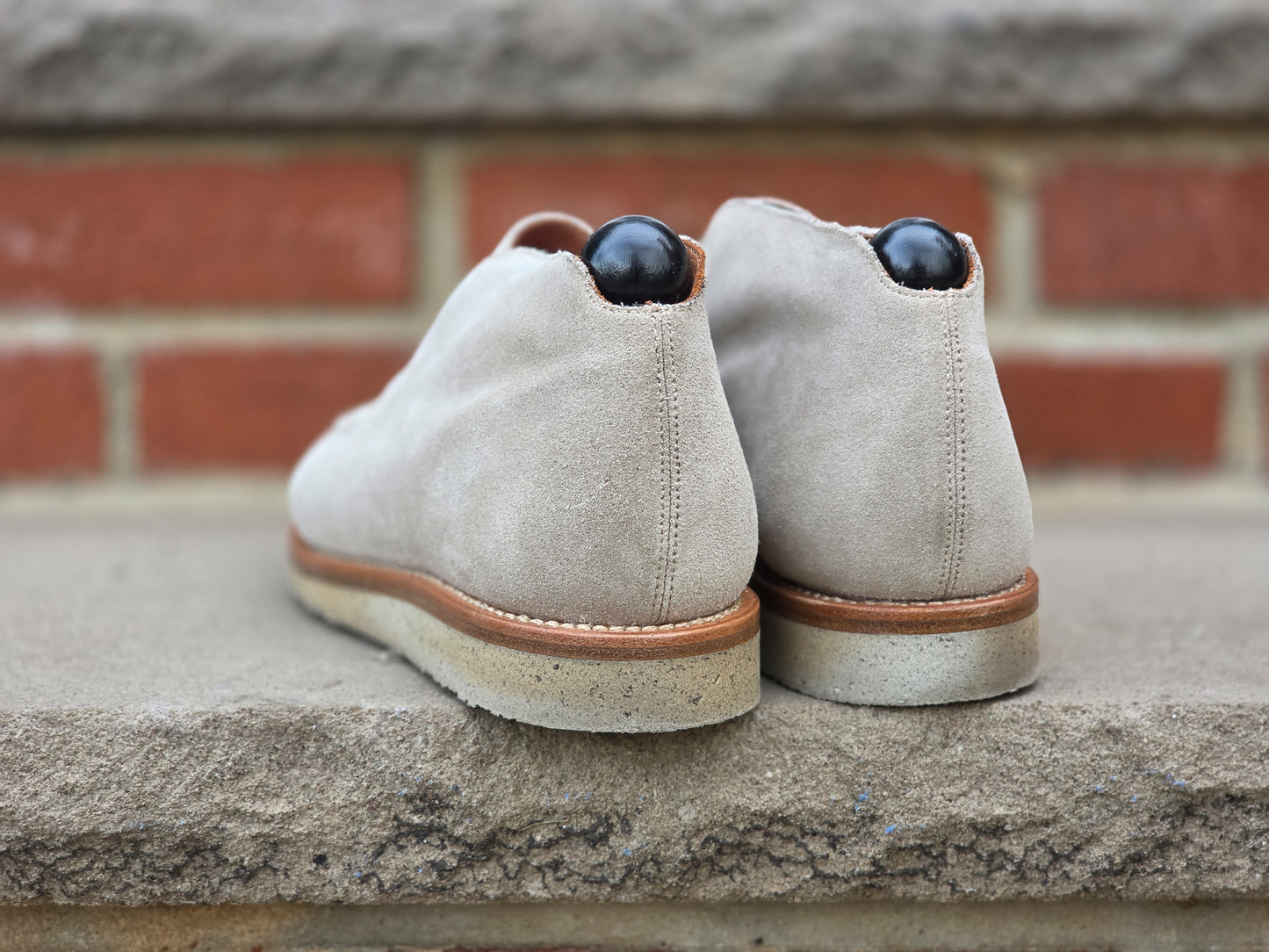 J.FitzPatrick - Laceless Chukka Boots - Sand Suede - US 7.5