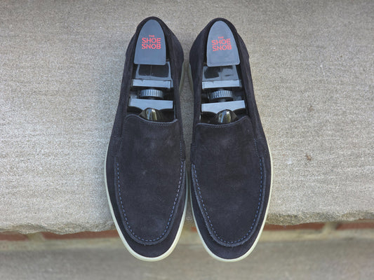 Berwick - Soft Sole Venetian Loafer - Navy Suede - US 7