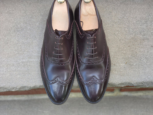 J.FitzPatrick - Wingtip Saddle Oxford - Cordovan - US 7.5