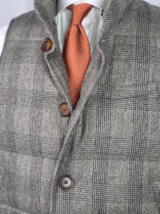Spier & Mackay - Puffer Waistcoat - Brown/Grey