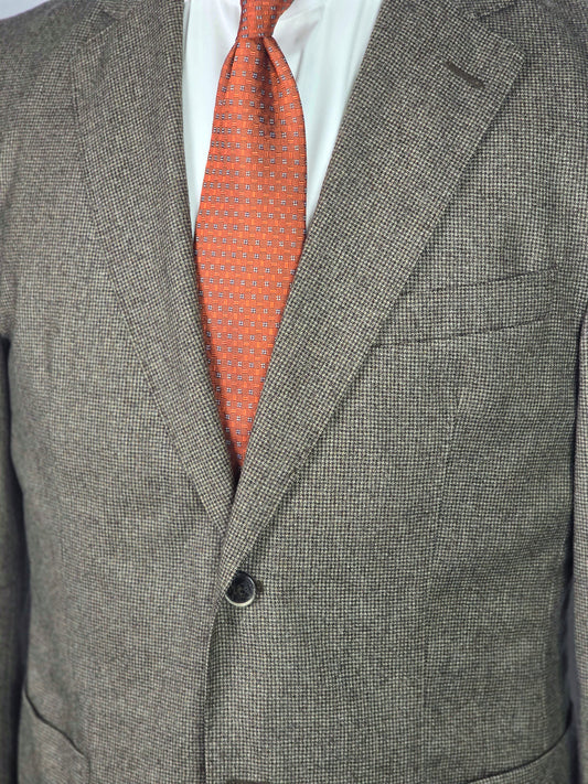 Hackett - Two Button Sport Coat - Brown Houndstooth