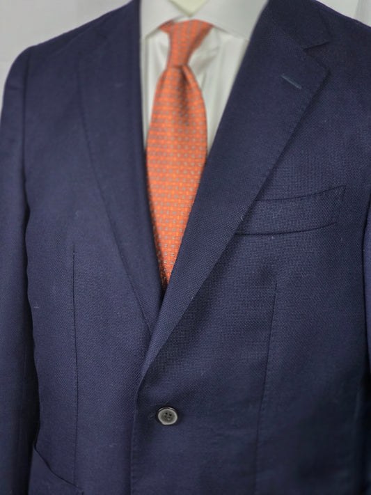 SuitSupply - Two Button Sport Coat - Navy Hopsack