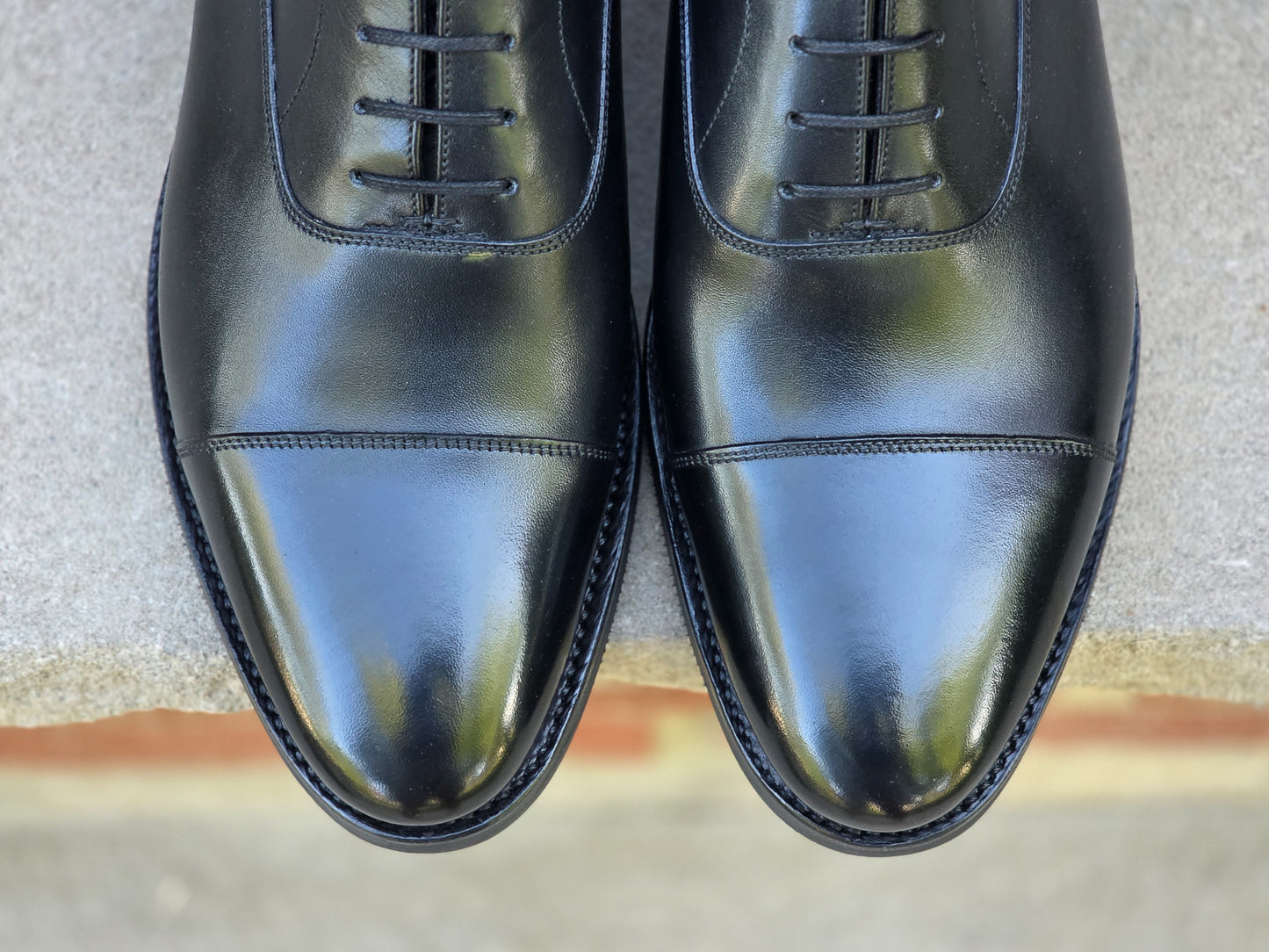 J.FitzPatrick - Oxford en daim pleine fleur - Marron foncé