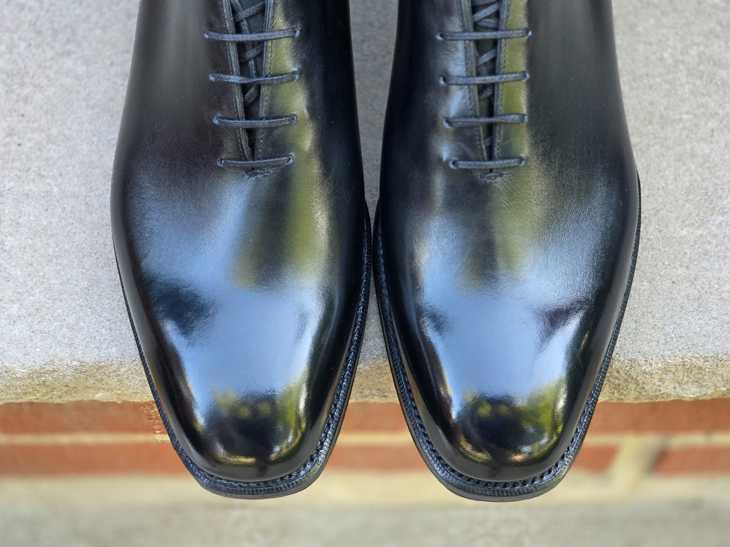 Bridlen - Whole Cut Oxford - Black Calf - US 7.5