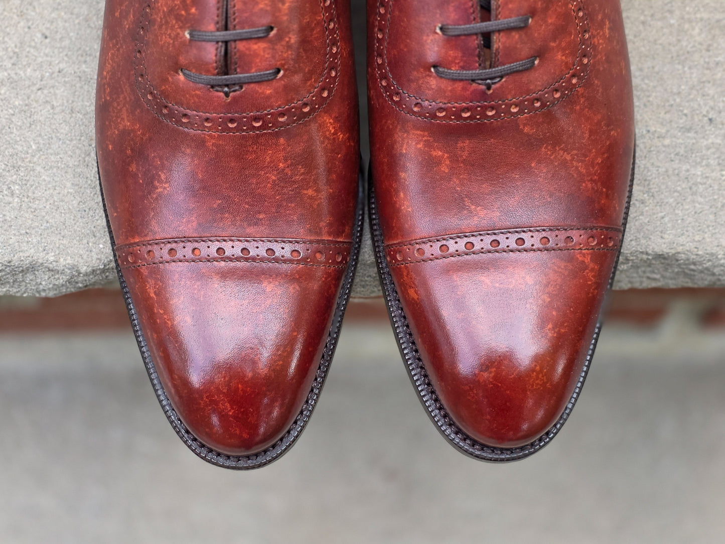 J.FitzPatrick - Adelaide Oxford - Gold Marble Patina - US 9