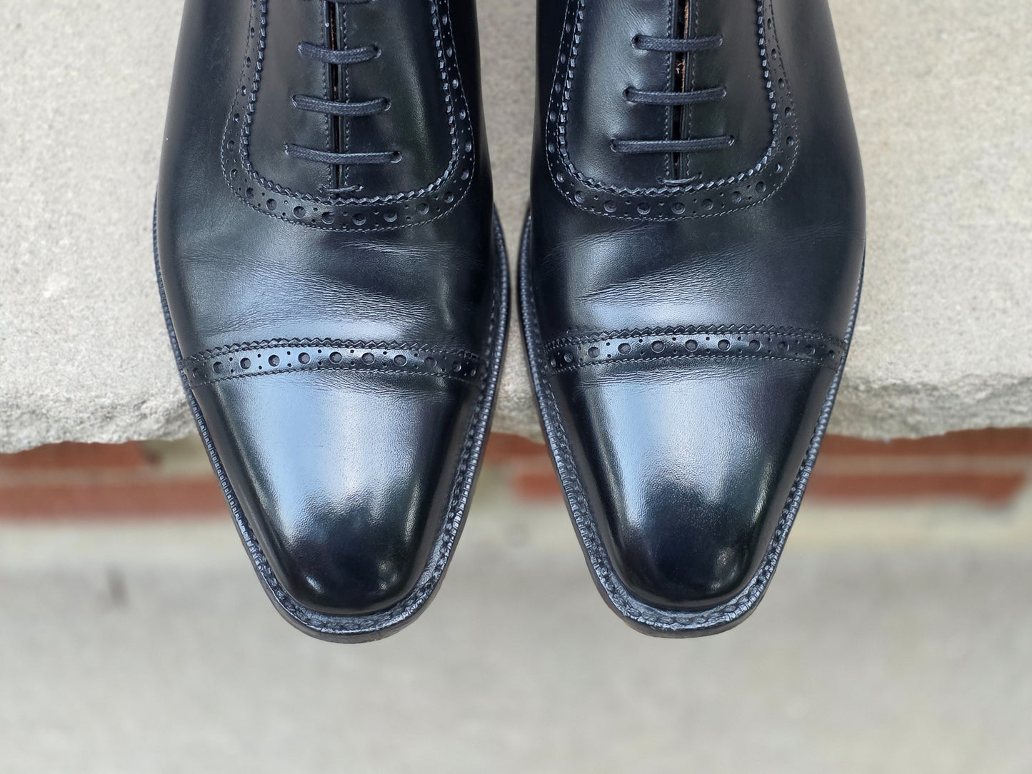 J.FitzPatrick - Adelaide Oxford - Black Calf - US 7.5