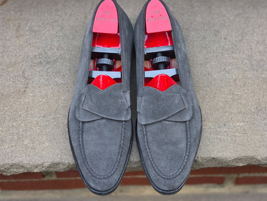 J.FitzPatrick - Butterfly Loafers - Grey Suede - US 8