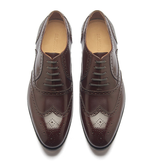 Marcell - Full Brogue Oxford - Rosewood Brown Calf |