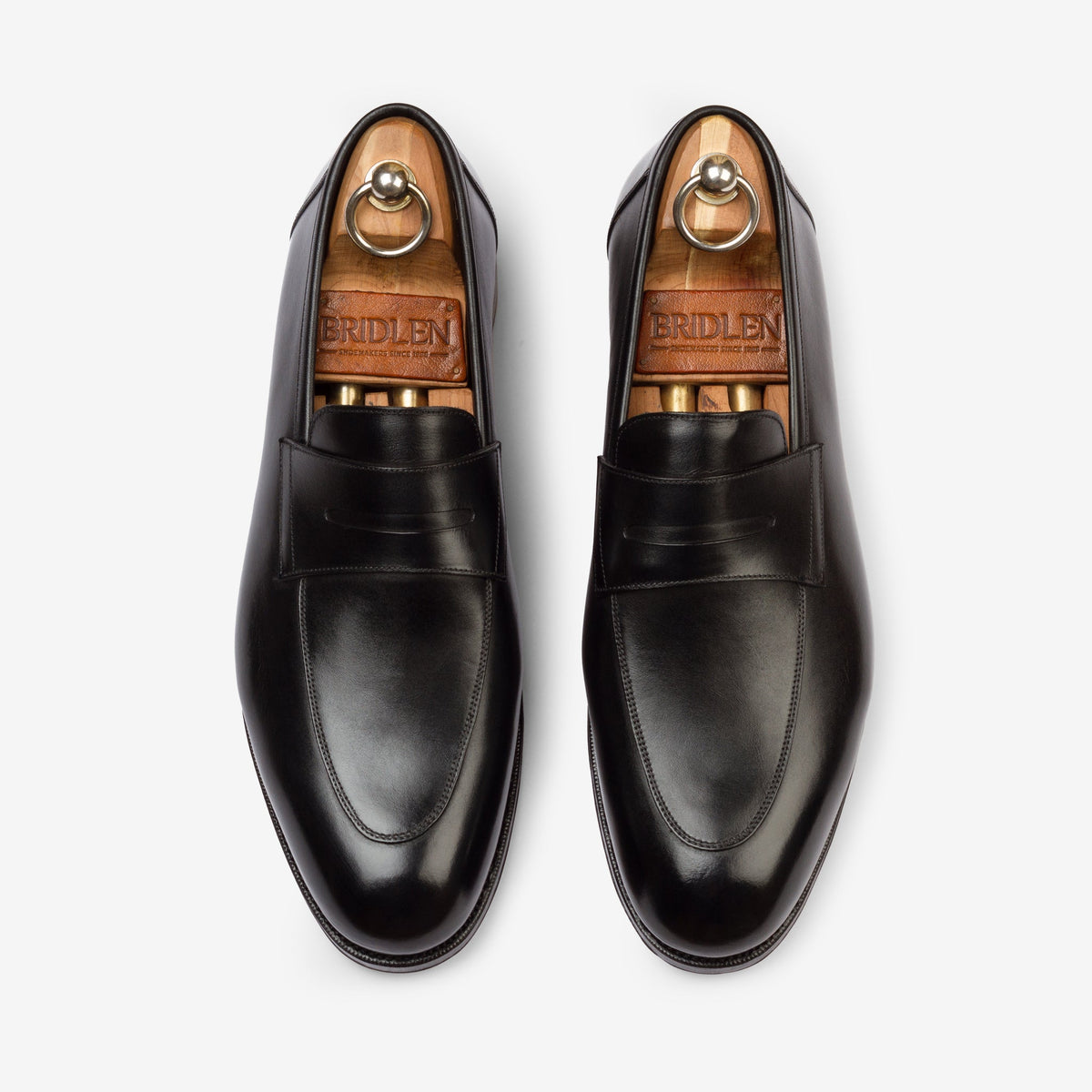 Folded Penny Loafer - Black - Rufer Last - MTO