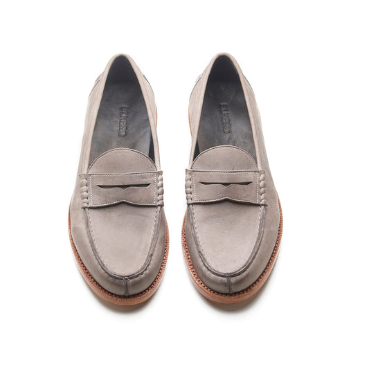 Niagara – Norwegian Split-Toe Loafer – Grey Kudu Waxy