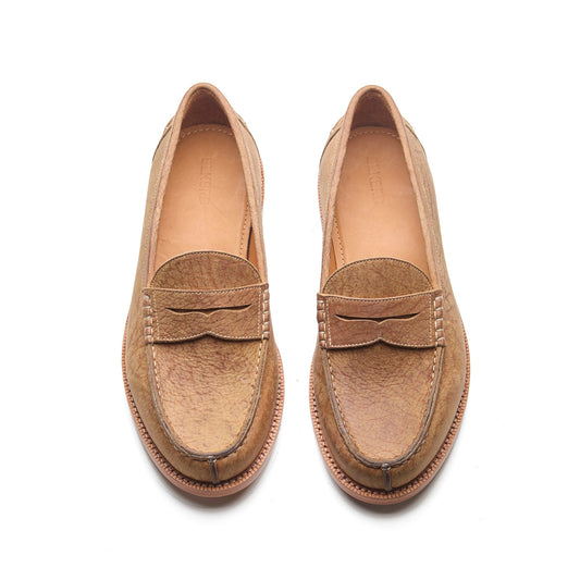 Niagara – Norwegian Split-Toe Loafer – Tan Waxy Kudu