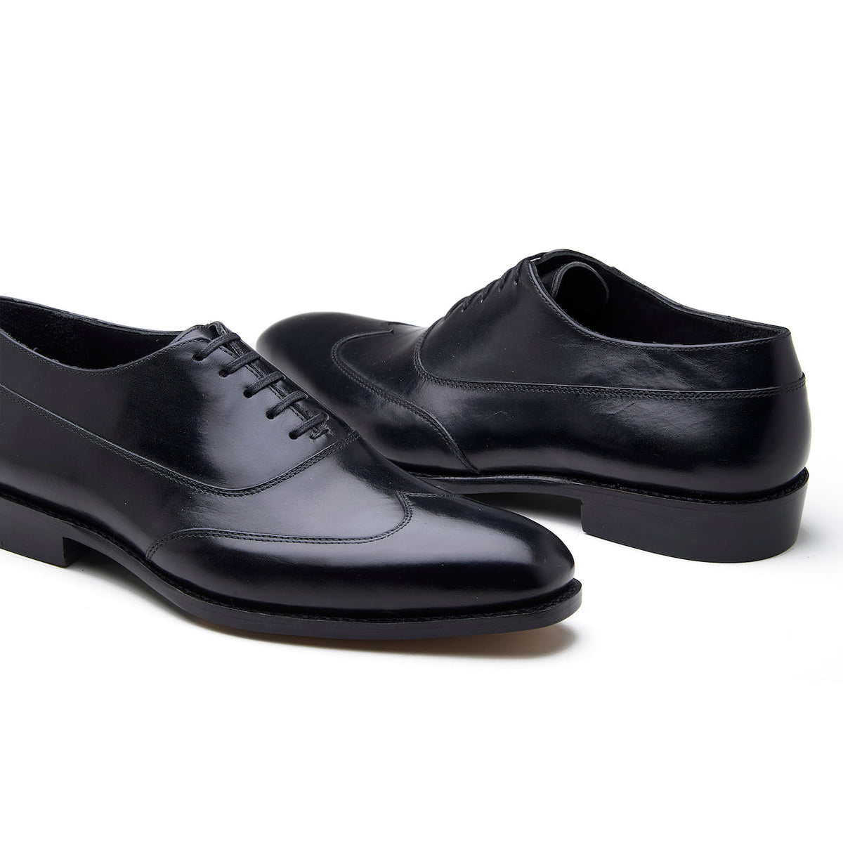 Jürgen-Z - Spiral Austerity Wingtip Oxford - Black Calf