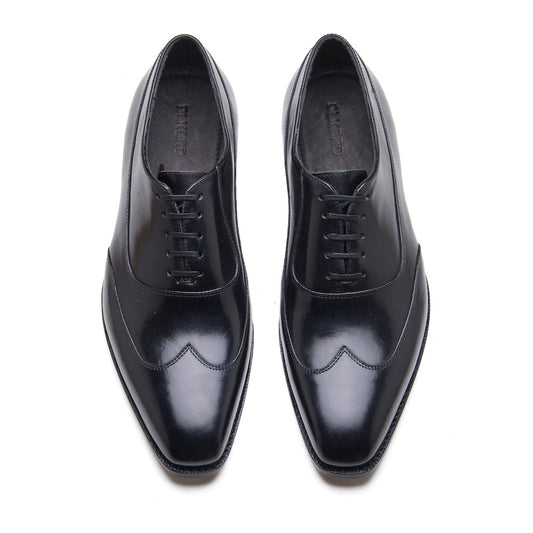 Jürgen-Z - Spiral Austerity Wingtip Oxford - Black Calf
