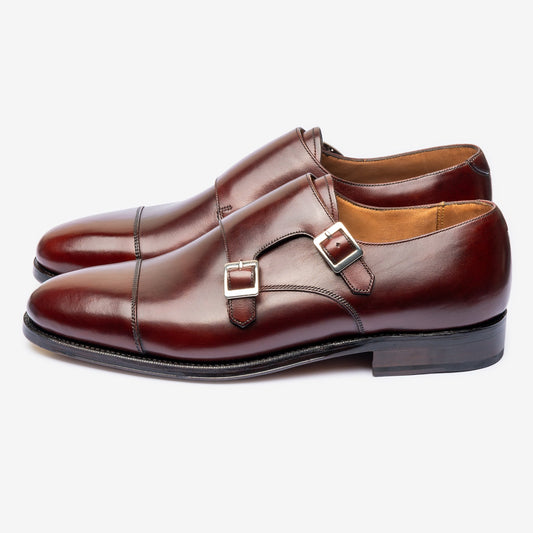 Double Monk - Burgundy - Zip Last - MTO