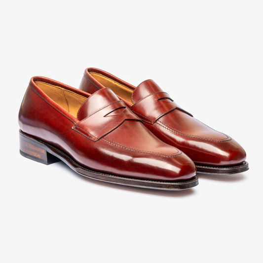 Penny Loafer - Burgundy - Deer Last - MTO