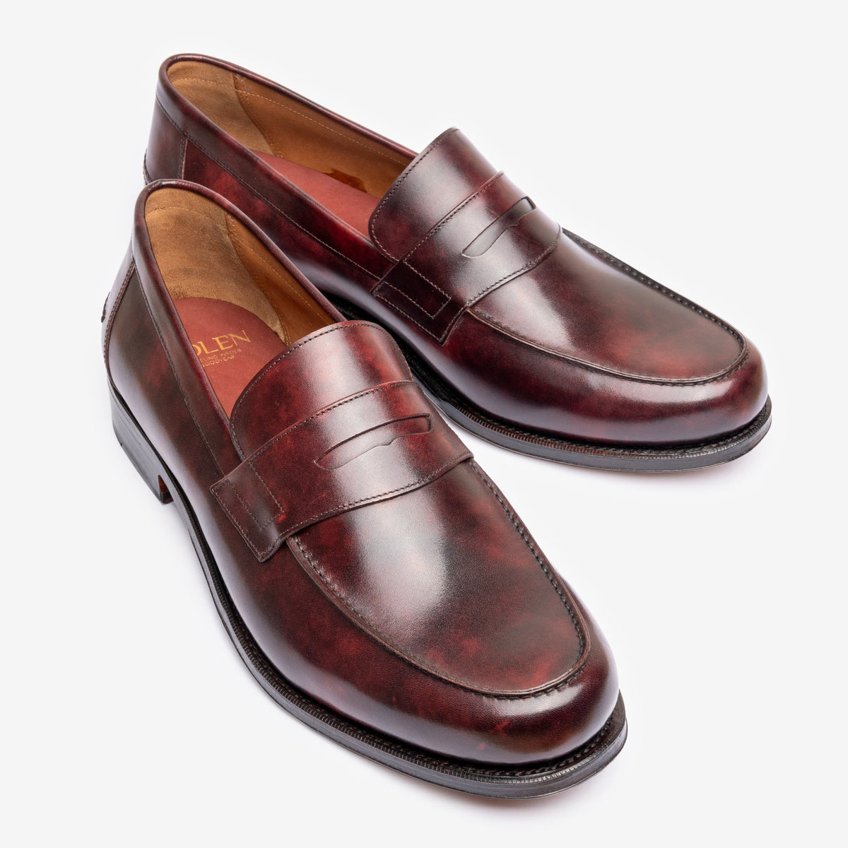 Moccasin Loafer - Burgundy Museum Calf - Armin Last - MTO
