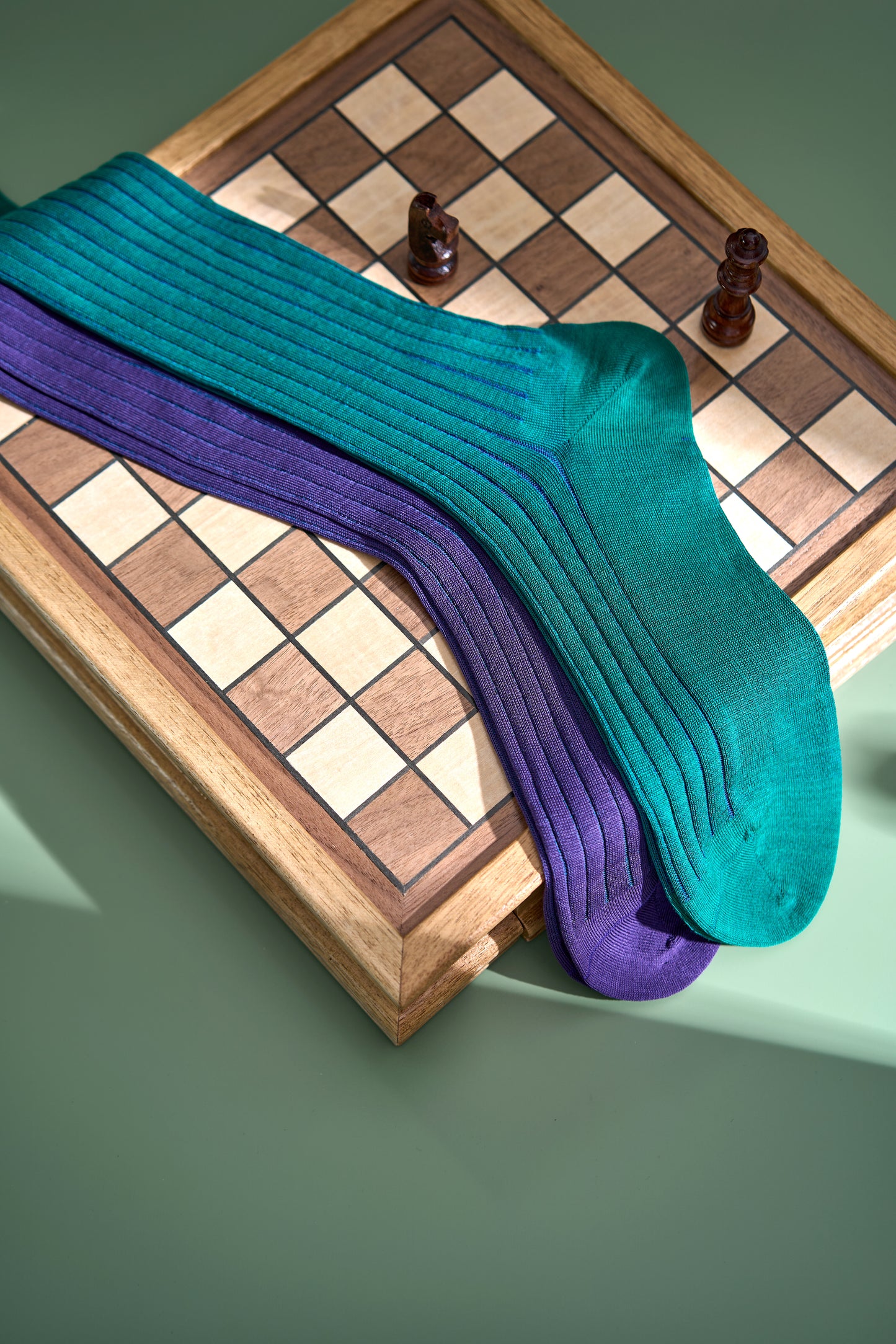 Twinkima.G - Egyptian Cotton Socks - Sea Green Striped (OTC)