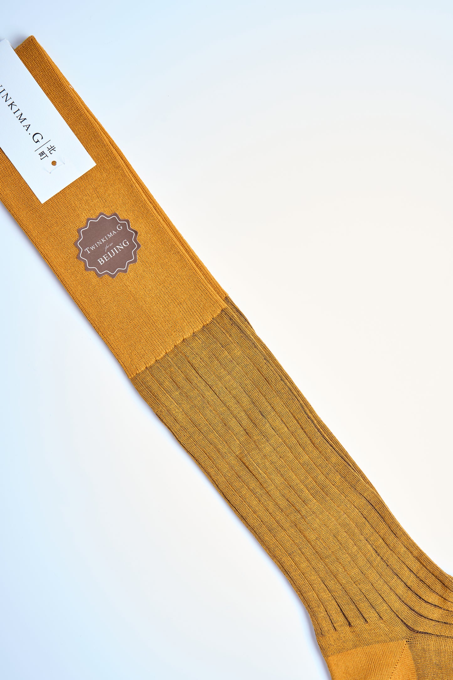 Twinkima.G - Egyptian Cotton Socks - Amber Striped (OTC)