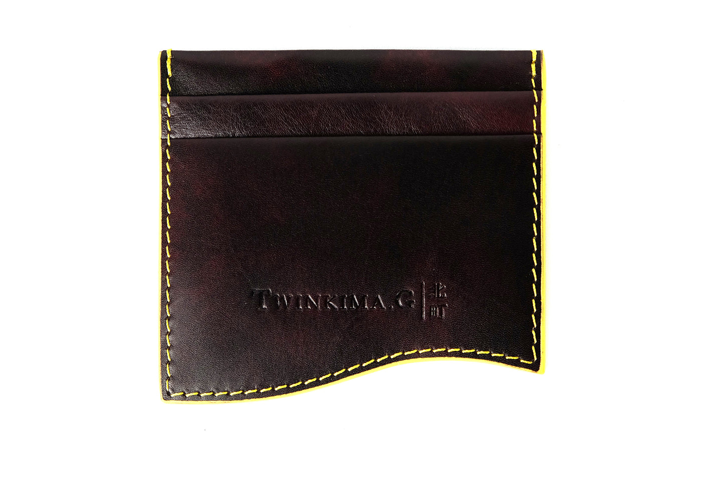 Porte-cartes en cuir - Cuir de veau prune Museum