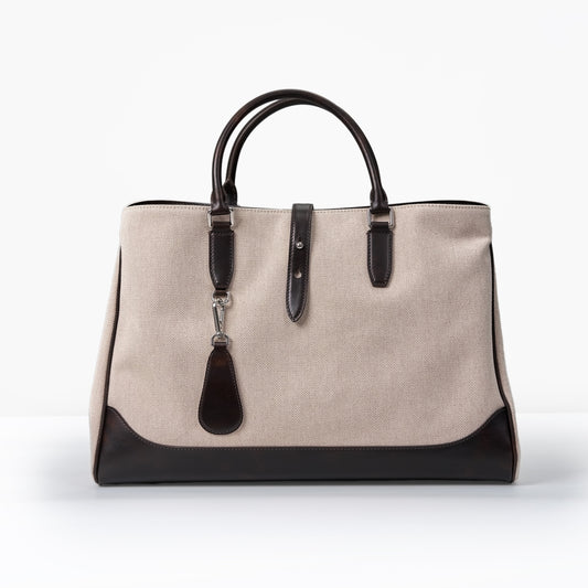 Twinkima.G - Premium Leather & Canvas Tote Bag