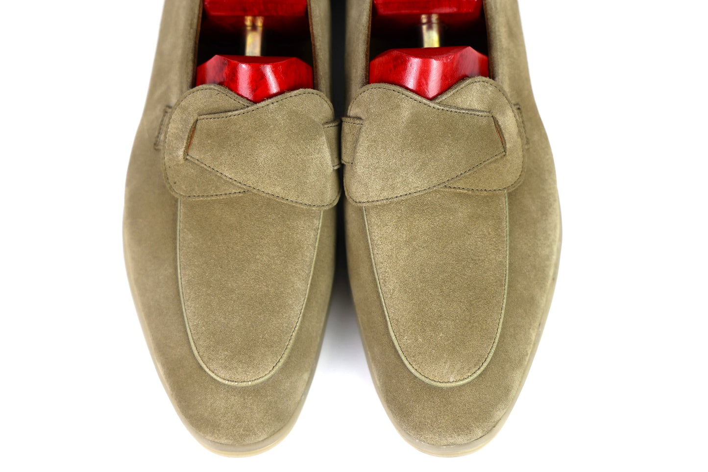 Sandpoint Soft Sole Butterfly Loafer – Sand Suede with Tonal Piping - PRE SALE
