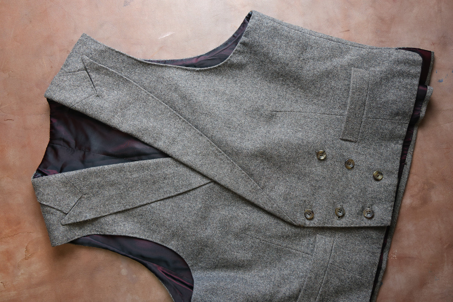 Bespoke - Three Piece Suit - Light Brown Wool