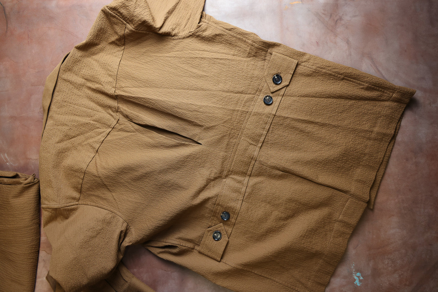 Costume SuitSupply - Chambray bleu à trois boutons