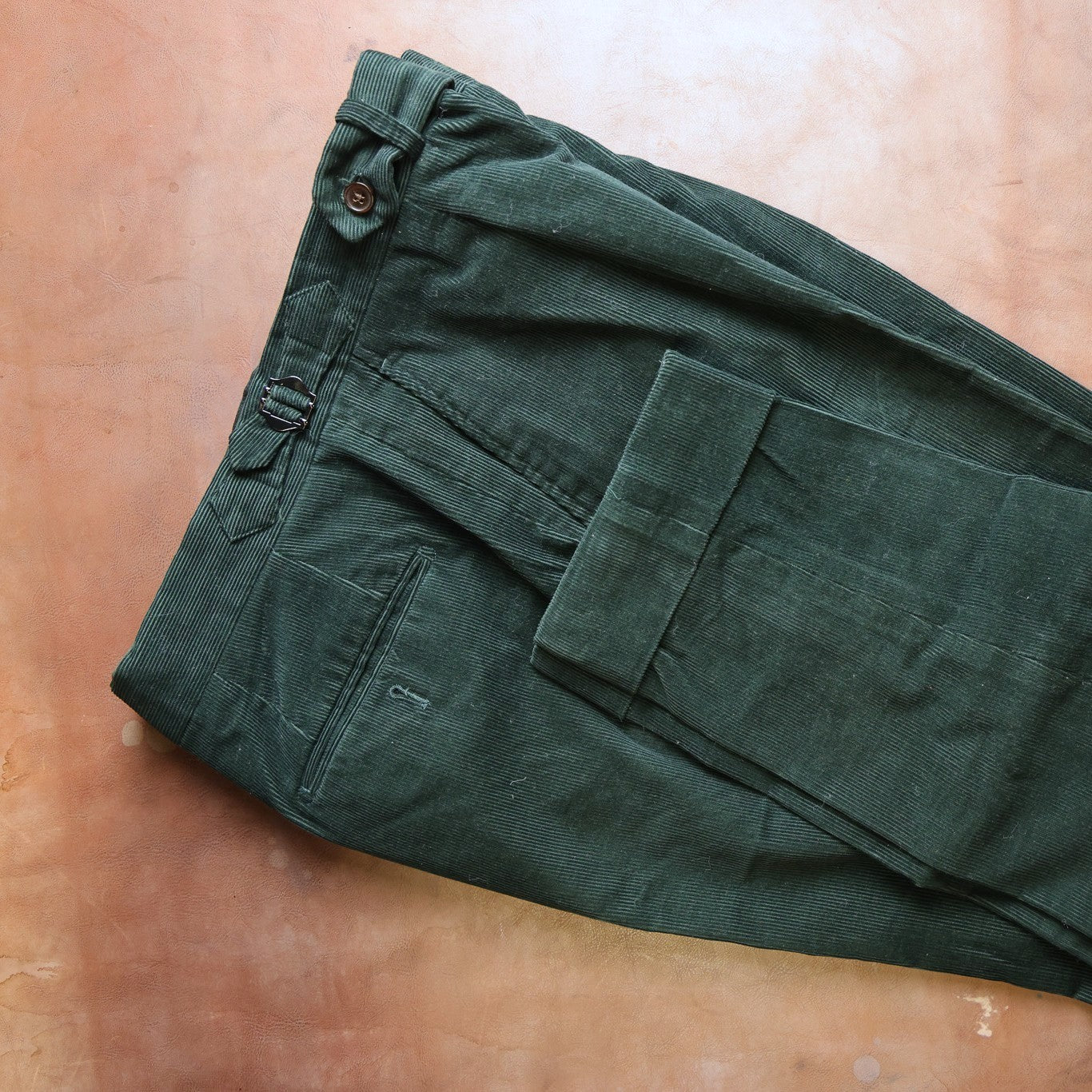 Spier & Mackay - Corduroy Trousers - Dark Green - 35 in
