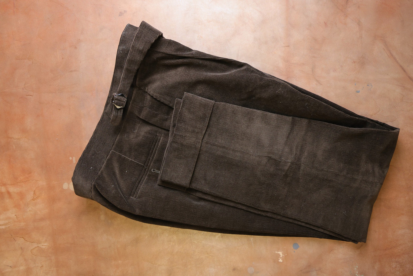 Yeossal - Corduroy Trousers - Dark Brown - 35 in