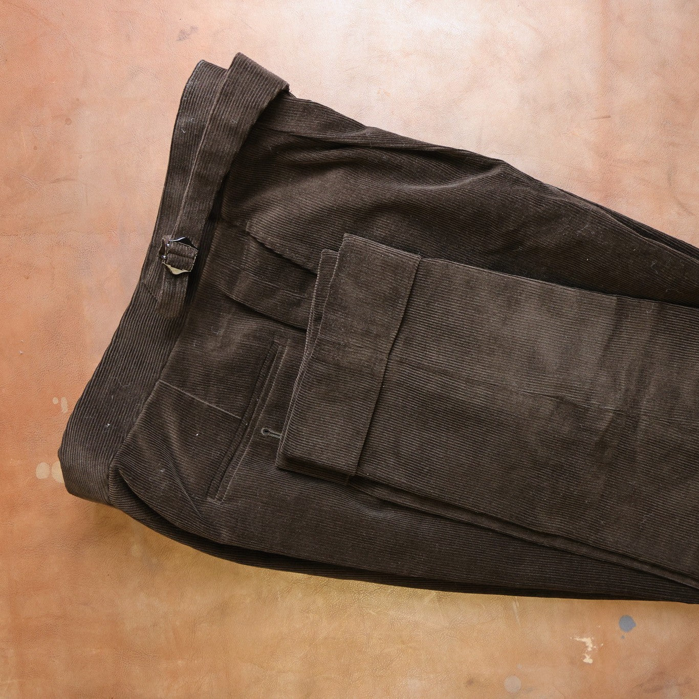 Yeossal - Corduroy Trousers - Dark Brown - 35 in