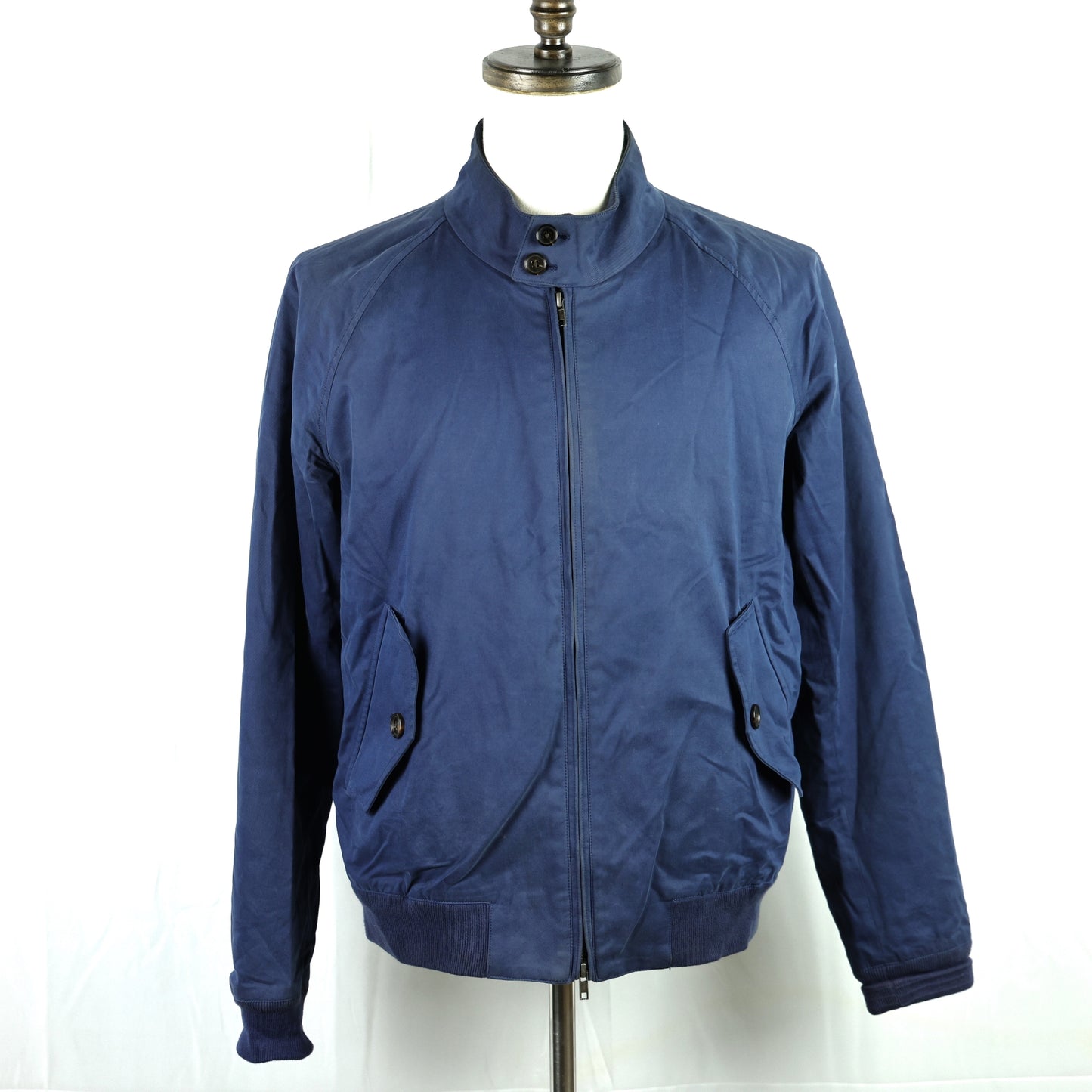 SuitSupply - Harrington Jacket - Blue Cotton/Cashmere